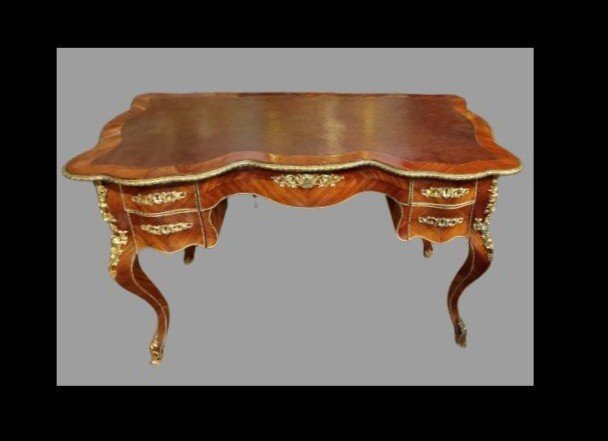 Bureau Louis XV De La Première Moitié Du 19e Siècle