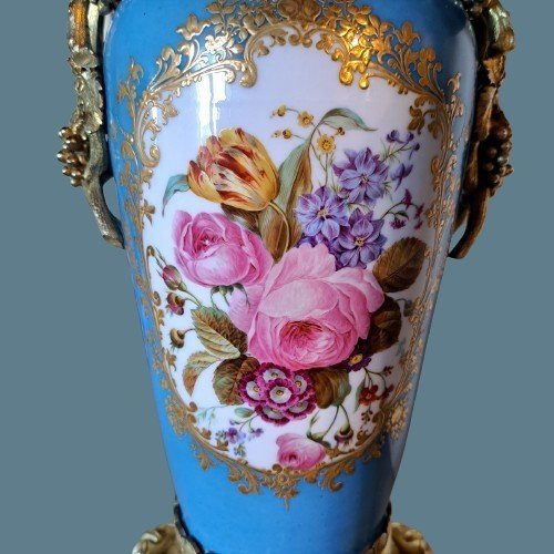 Grande Paire De Vases Petit Jacob Du Milieu Du 19e Siècle-photo-6