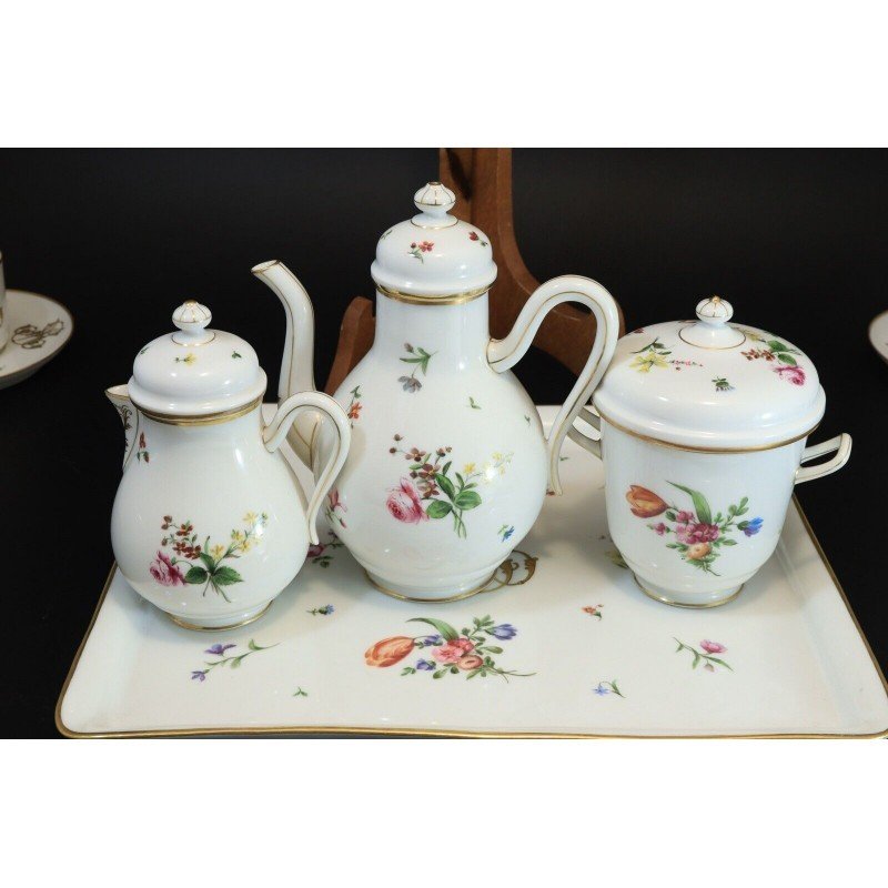 19th Century Paris Porcelain Tete A Tete Service-photo-4