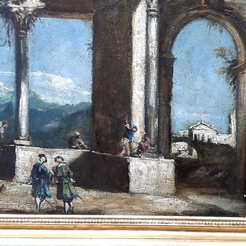 Oil Painting On Canvas From The Late 19th Century After Giuseppe Ponga-photo-3