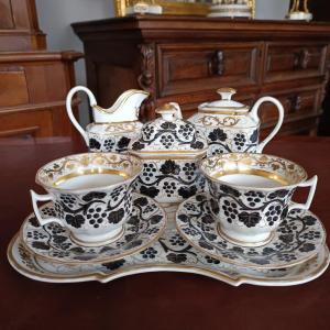 19th Century Paris Porcelain Tete A Tete Service