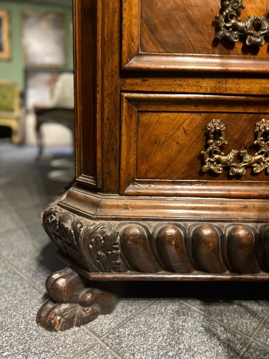 Beautiful Chest Of Drawers In Walnut Wood-photo-5