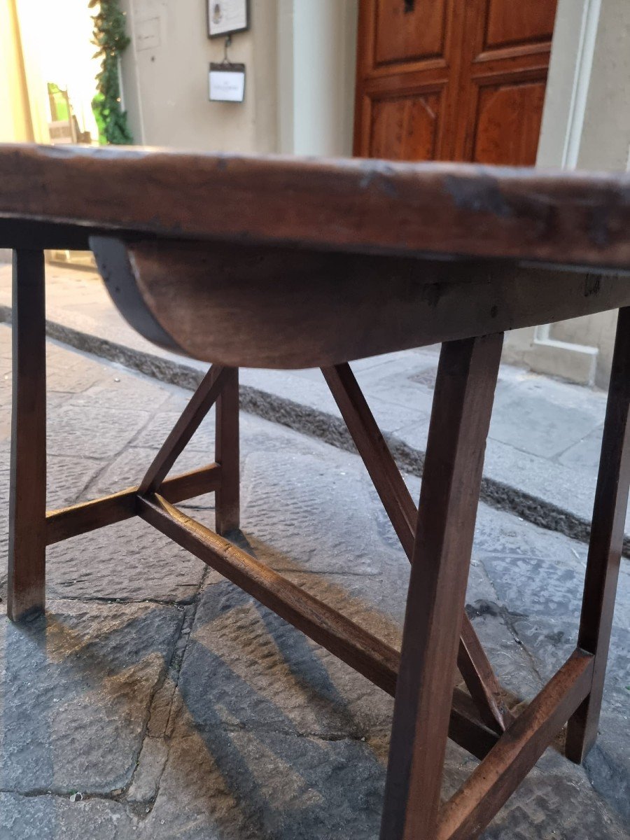 Oval Table In Walnut Wood -photo-4