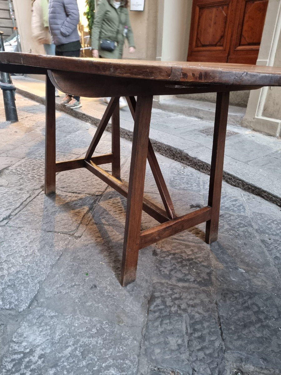 Oval Table In Walnut Wood -photo-5