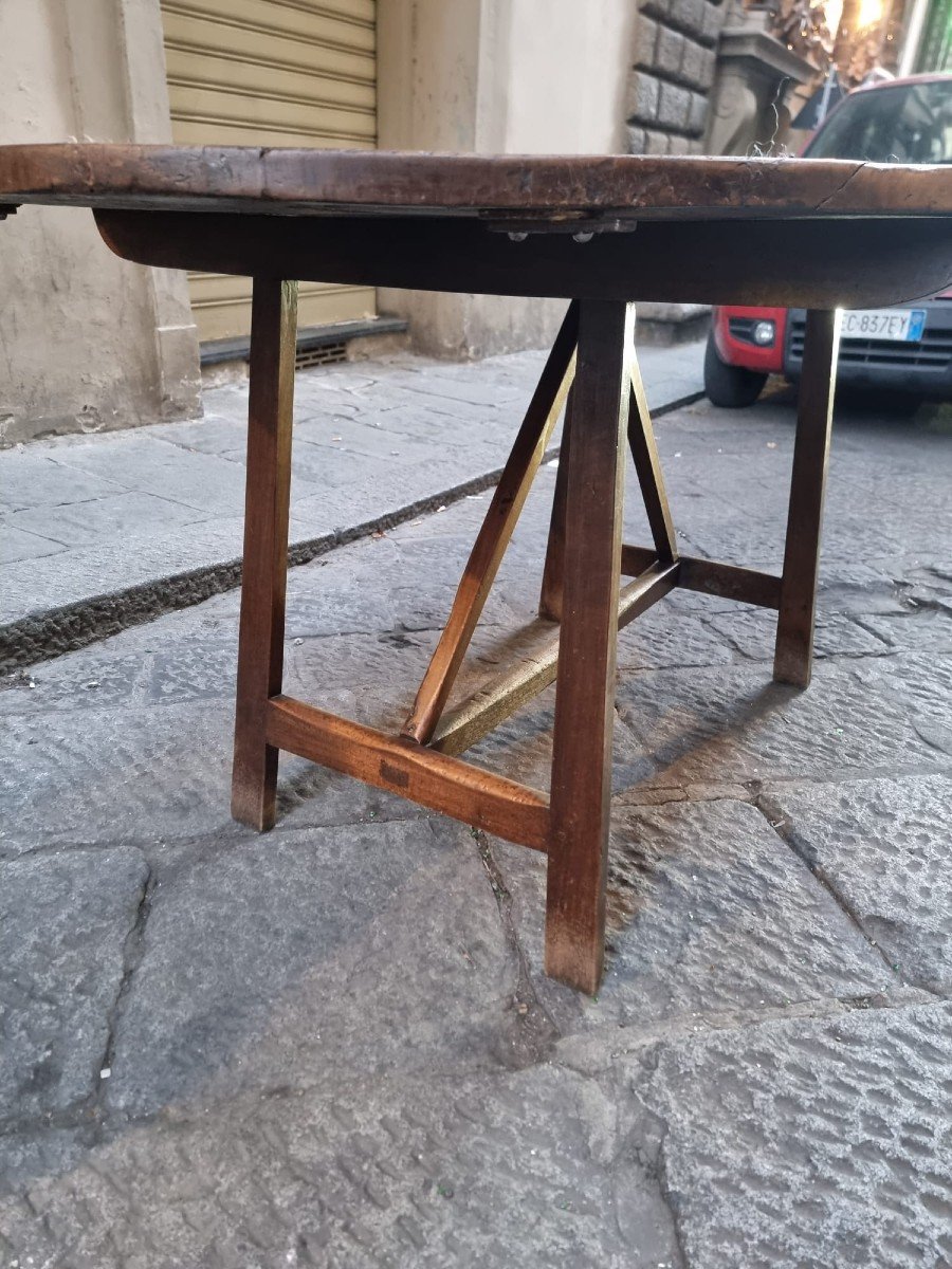 Oval Table In Walnut Wood -photo-6