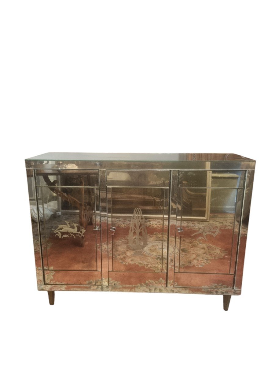 Beau Buffet Miroir, Art Déco