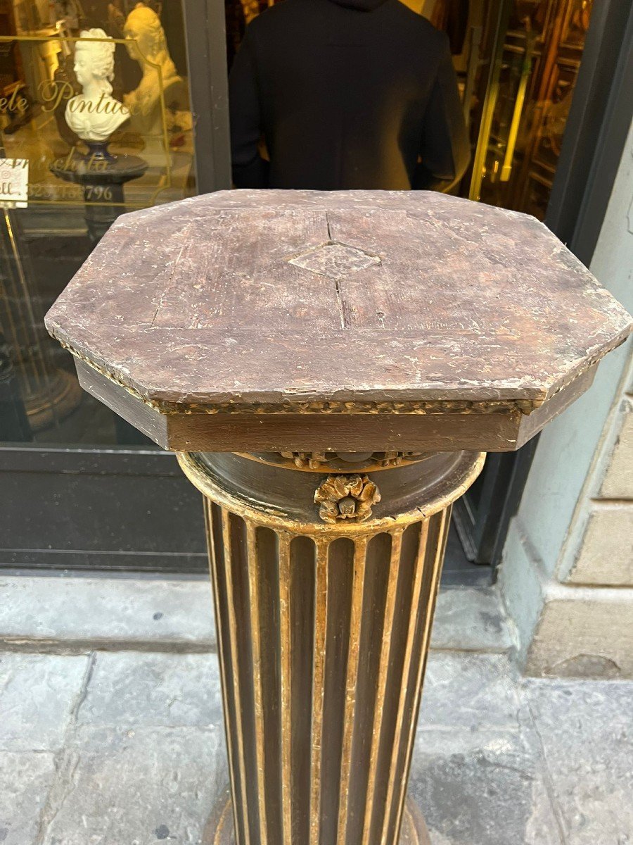 Paire De Colonnes Peintes-photo-2