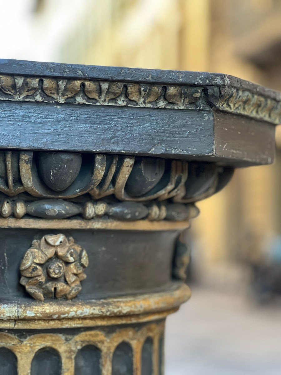 Paire De Colonnes Peintes-photo-6