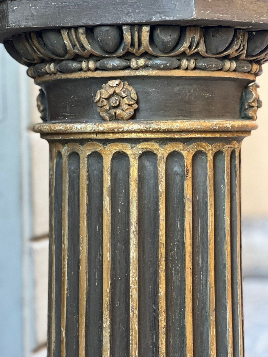 Paire De Colonnes Peintes-photo-7