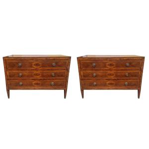 Pair Of Louis XVI Chests Of Drawers