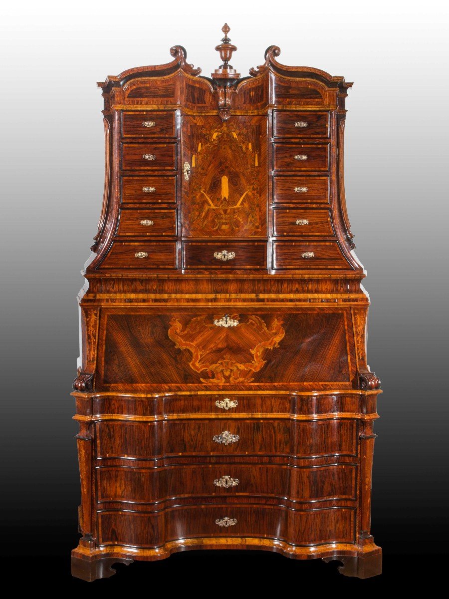 Folding Chest Of Drawers With Lift Rome Second Quarter Of The 18th Century-photo-2