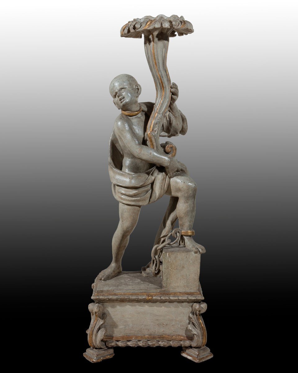 Pair Of Sculptures Veneto 18th Century-photo-3