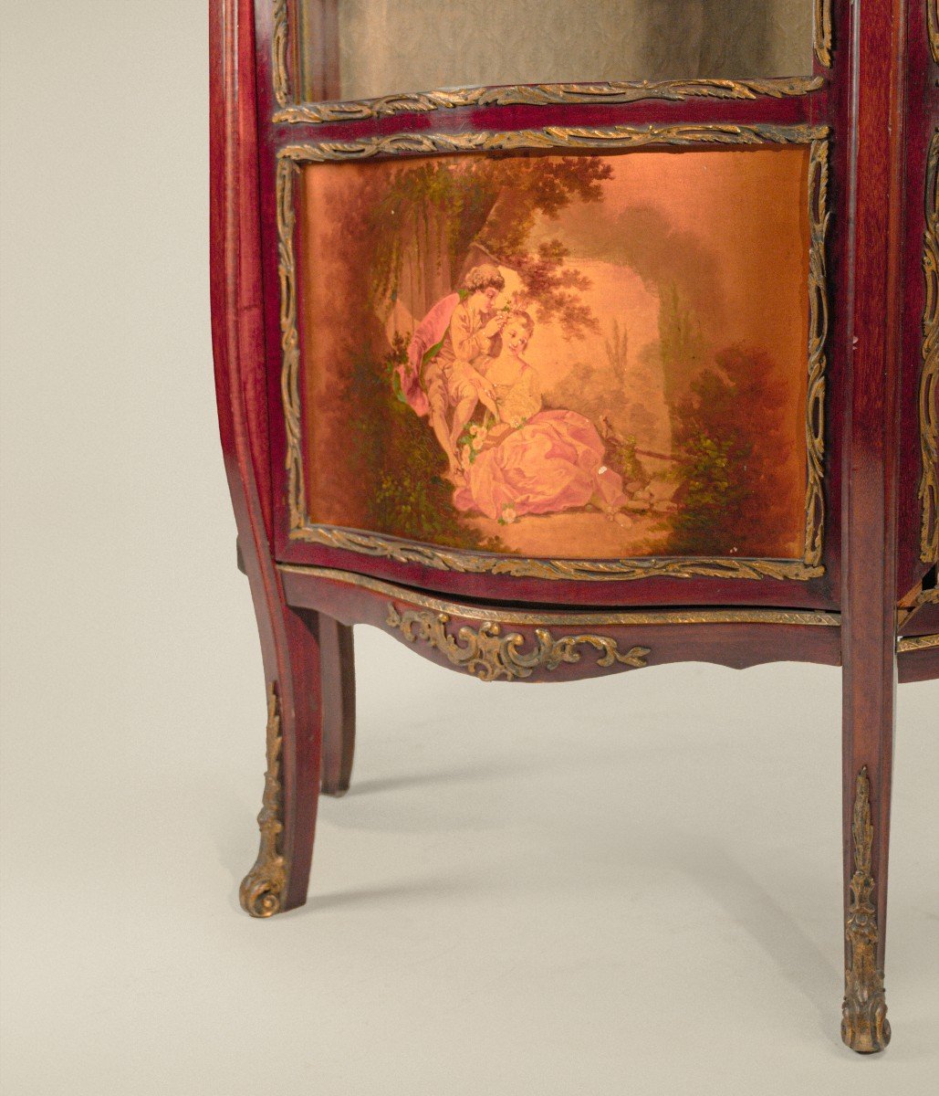 Mahogany Display Cabinet, France, Second Half Of The 19th Century-photo-4