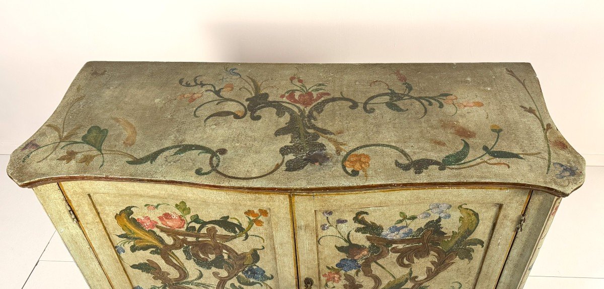 Painted Wooden Sideboard, 20th Century, In 18th Century Style-photo-2