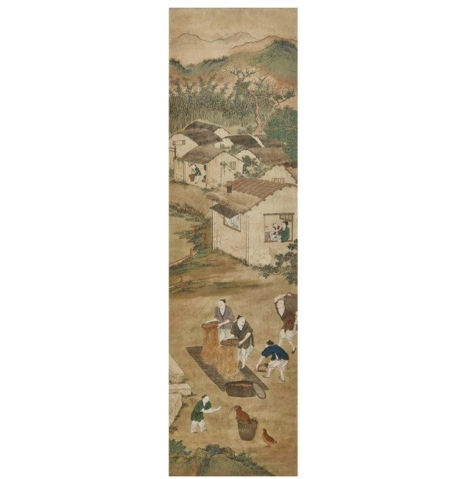 Pair Of Paintings, China, Qing Dynasty, 18th-19th Century-photo-3