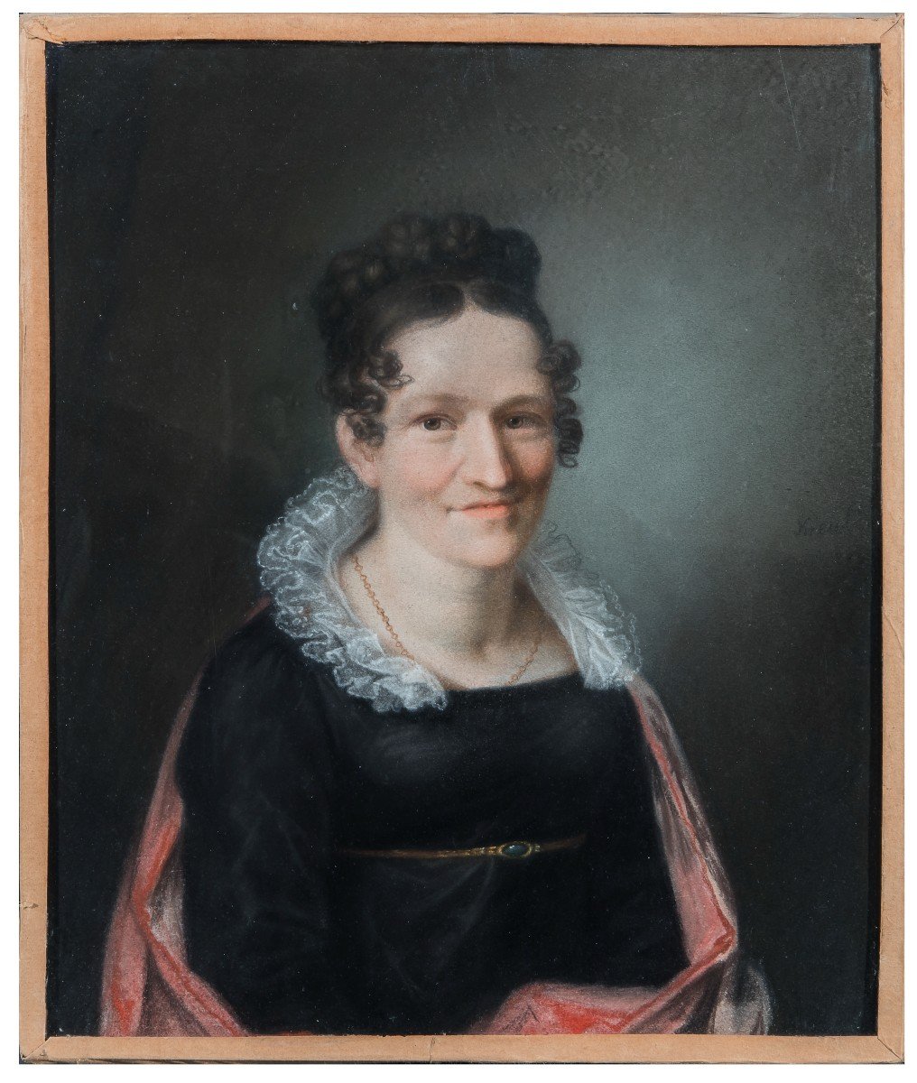 Painter From The Early 19th Century  "portrait Of A Gentlewoman" -photo-4