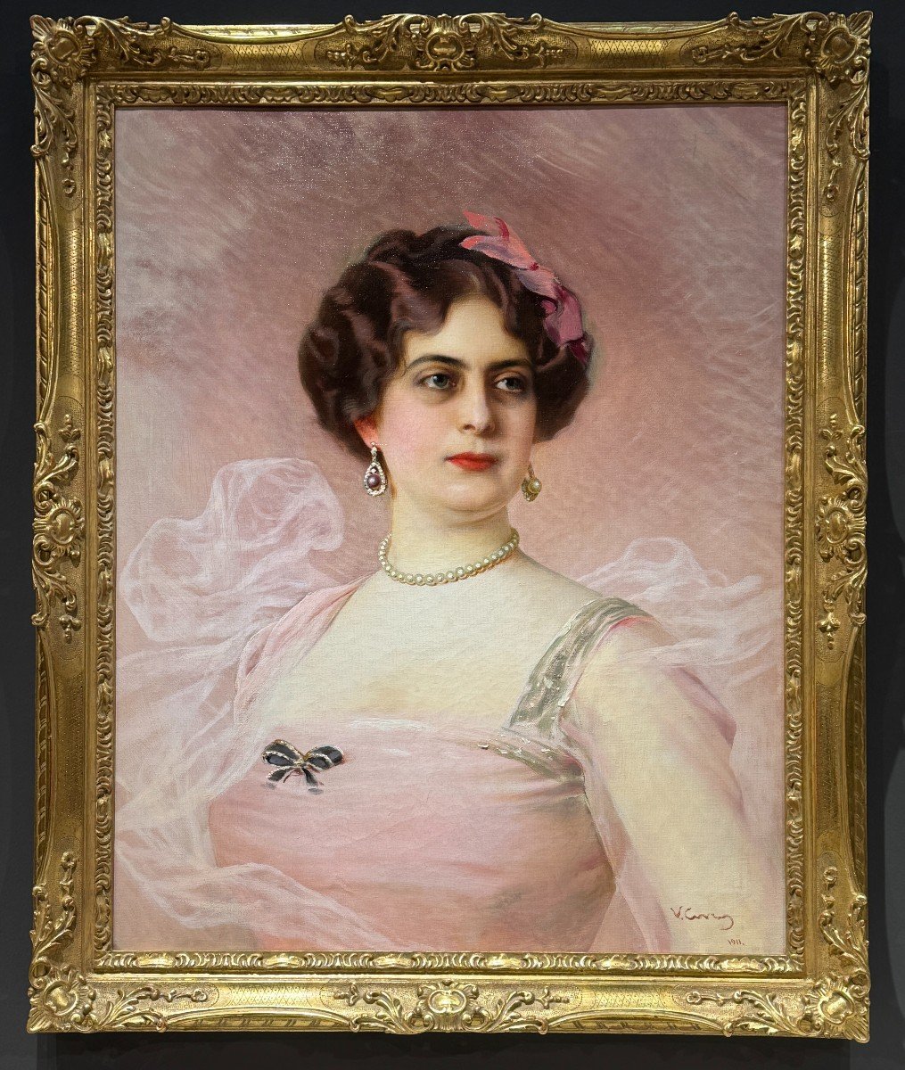 Vittorio Matteo Corcos, "portrait Of Princess Marija Pavlovna Demidoff", 1911