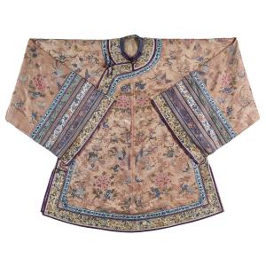 Robe De Femme Noble Chine Dynastie Qing 19e Siècle
