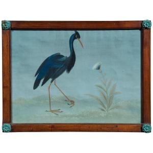 Lombard Painter Of The Late 18th/early 19th Century (raineri Style) "american Blue Heron"