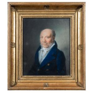 Painter Of The Early 19th Century,  "portrait Of A Gentleman" 