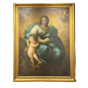 Carlo Francesco Nuvolone (milan, 1609 - 1662) "madonna With Child"