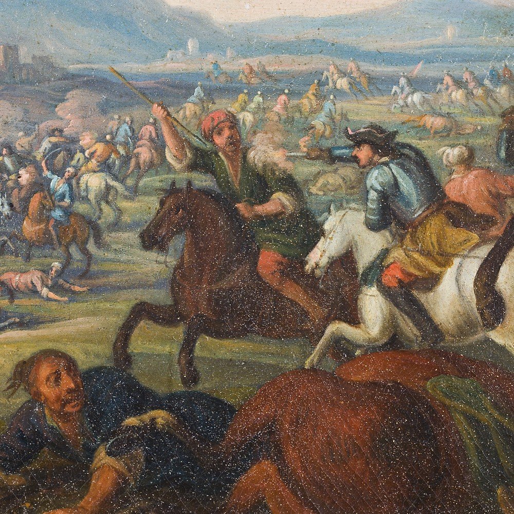 Painting Depicting Battle Against The Turks.-photo-4