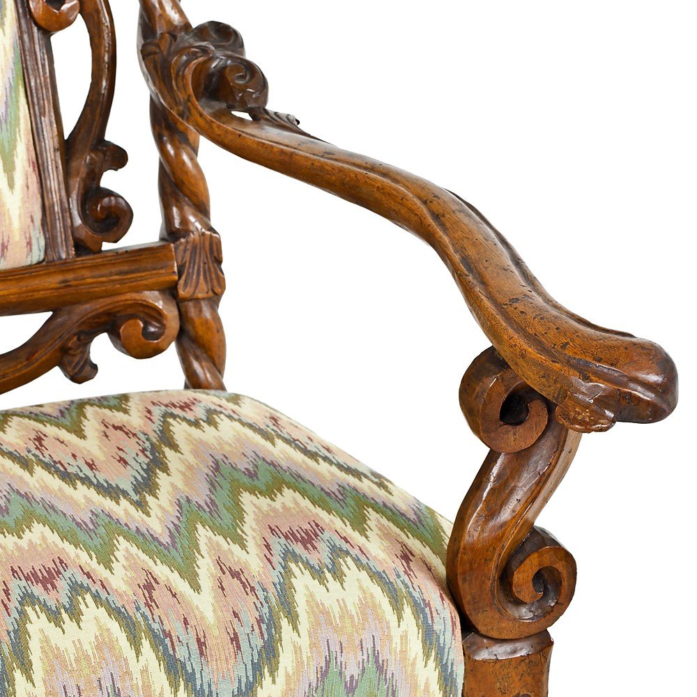 Pair Of Louis XIII Armchairs-photo-4