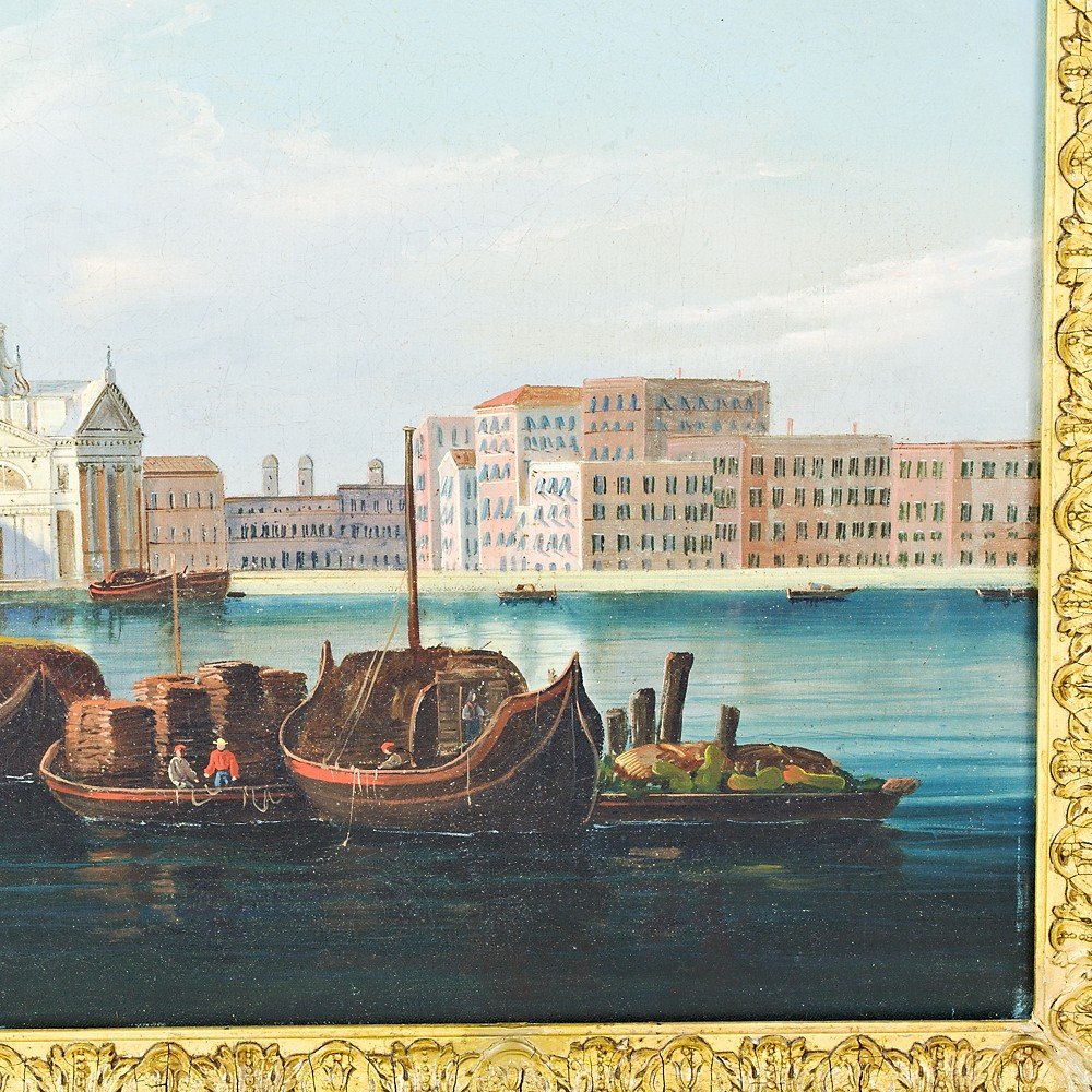 Pair Of Paintings Depicting Views Of Venice-photo-3