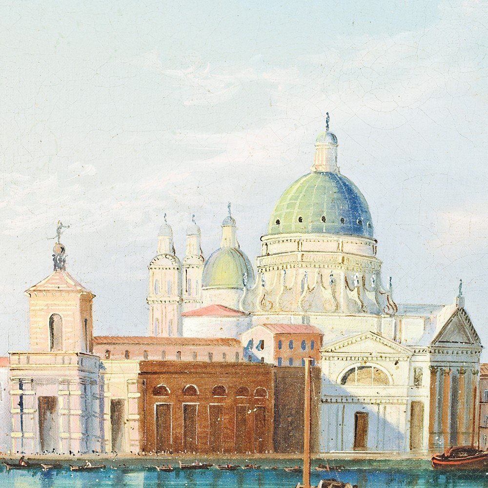 Pair Of Paintings Depicting Views Of Venice-photo-5