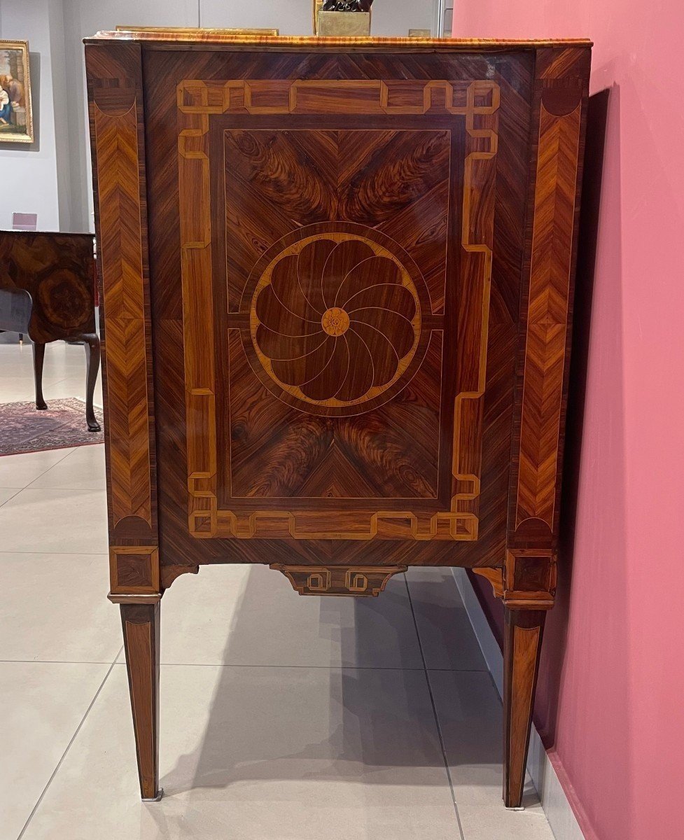 Louis XVI Commode In Sicilian Marquetry-photo-2