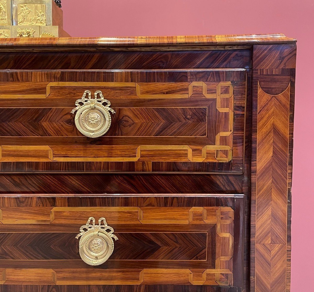 Louis XVI Commode In Sicilian Marquetry-photo-4