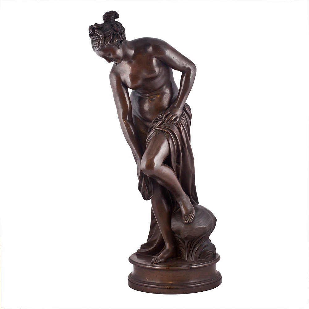 Bathing Venus Sculpture Signed “allegrain”