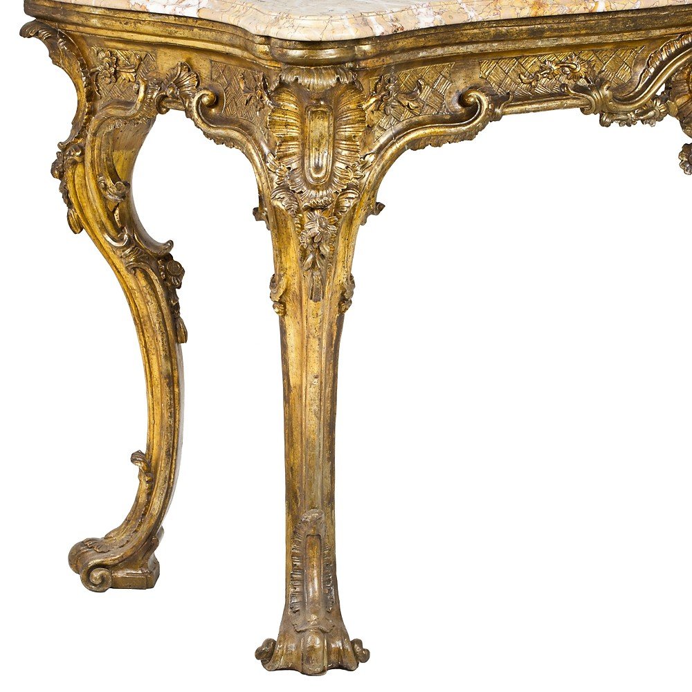 Paire De Consoles Louis XV Naples-photo-3