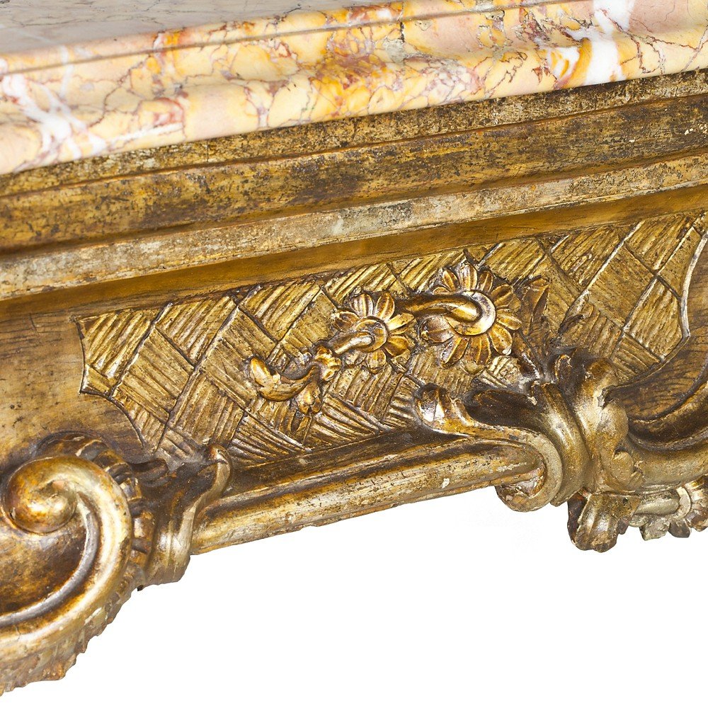 Paire De Consoles Louis XV Naples-photo-1