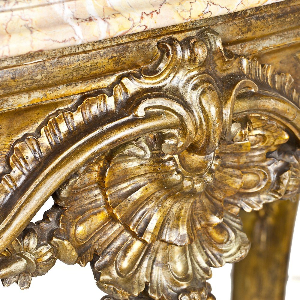 Paire De Consoles Louis XV Naples-photo-2