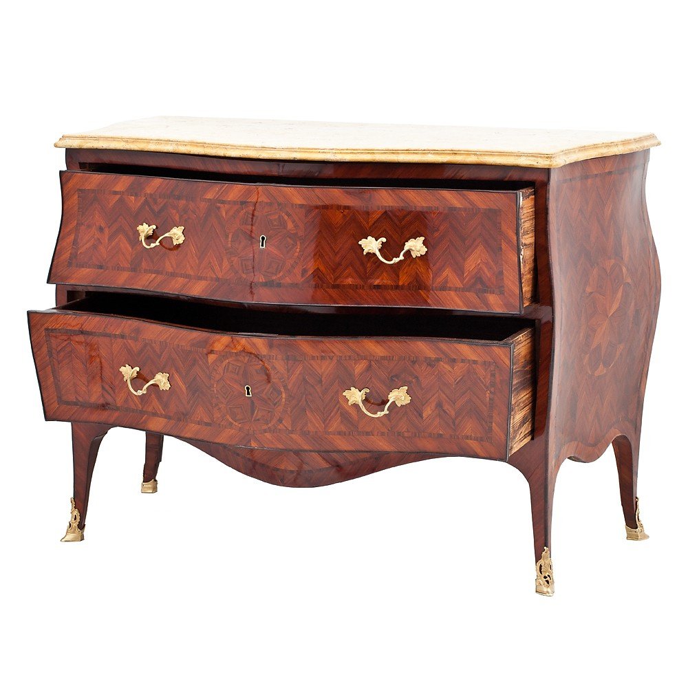 Louis XV Naples Chest Of Drawers-photo-2