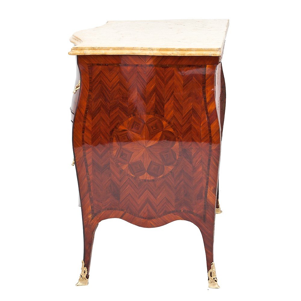 Louis XV Naples Chest Of Drawers-photo-4