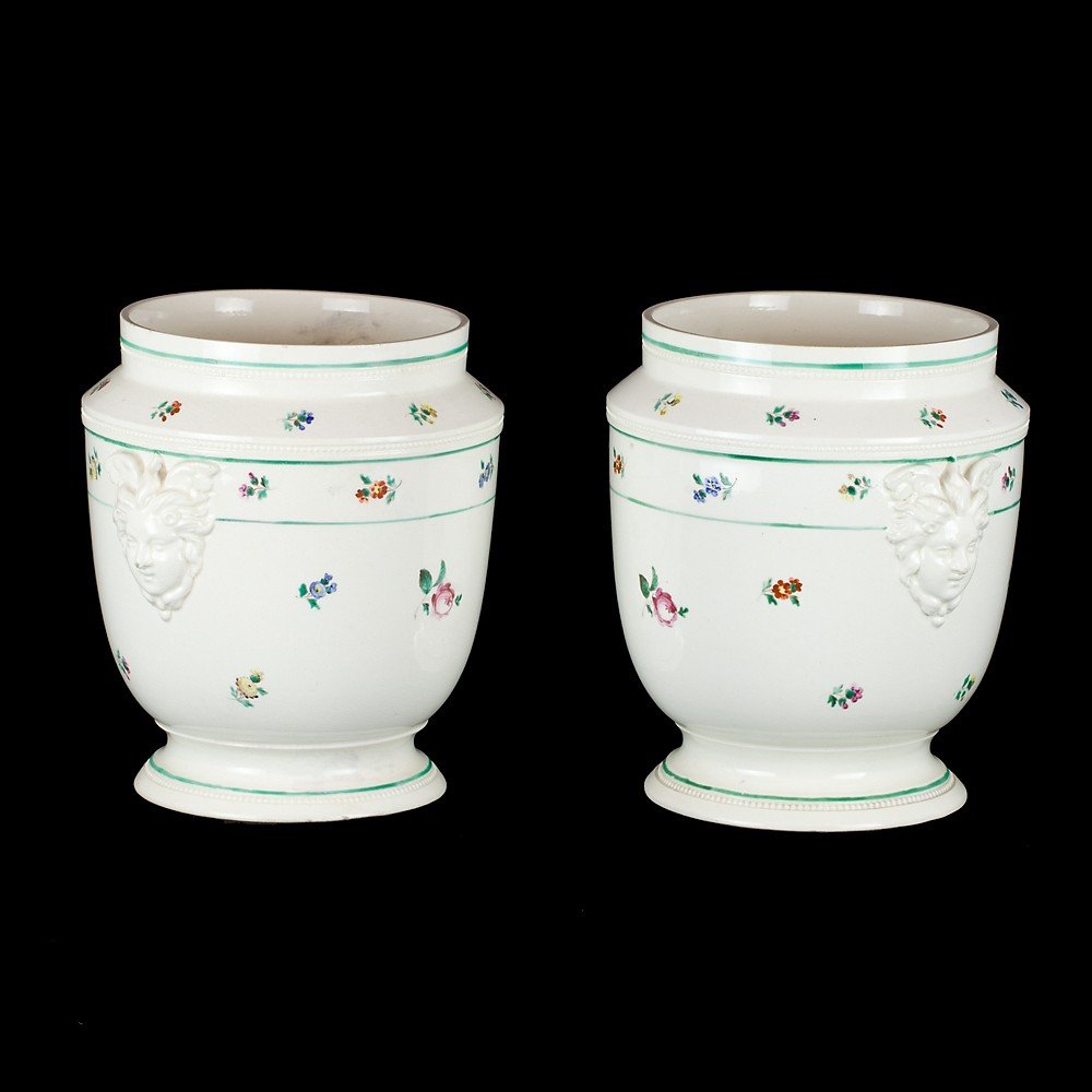 Pair Of Neapolitan Earthenware Vases-photo-1