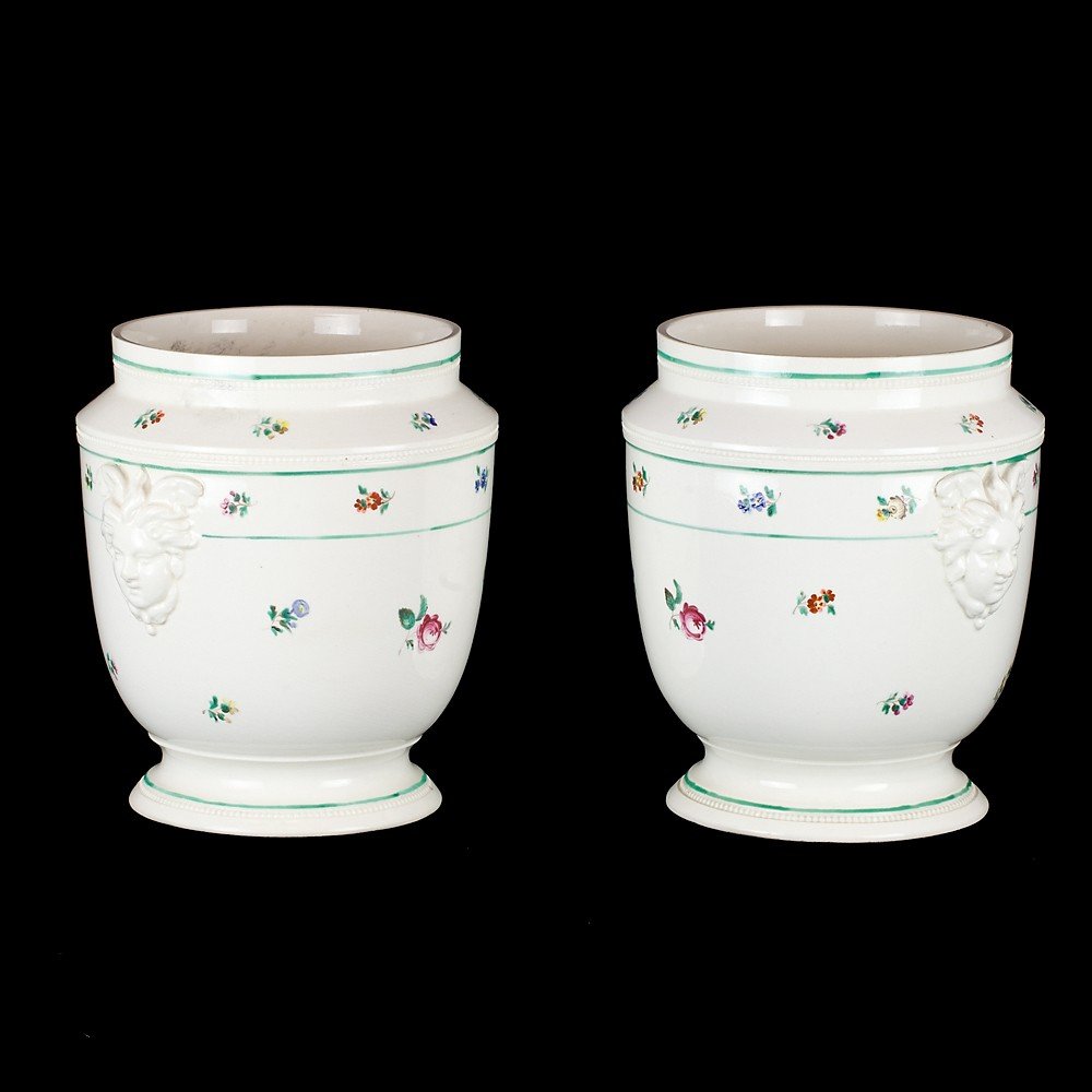 Pair Of Neapolitan Earthenware Vases