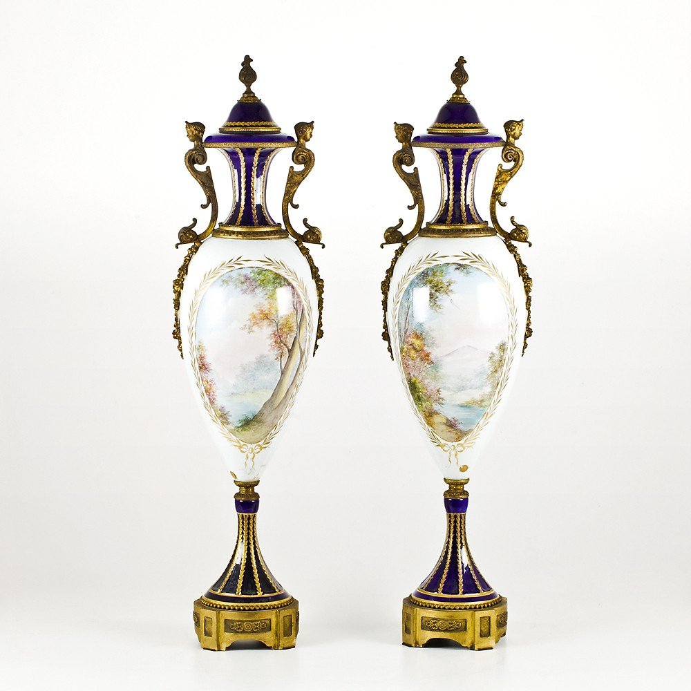 Paire De Vases De Sèvres-photo-2