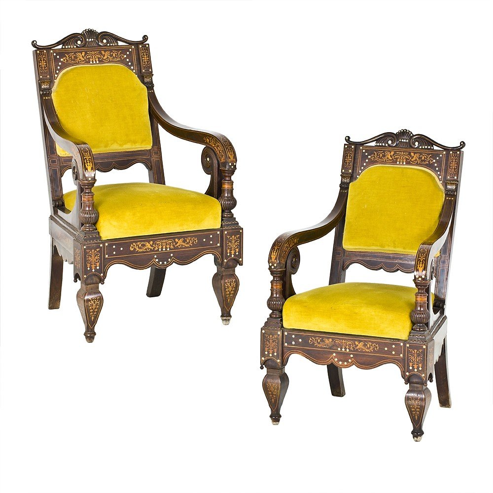 Paire De Fauteuils Napolitains Smith-photo-2