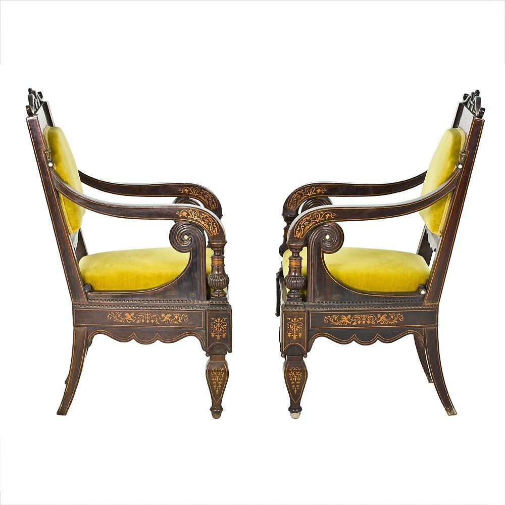 Paire De Fauteuils Napolitains Smith-photo-3