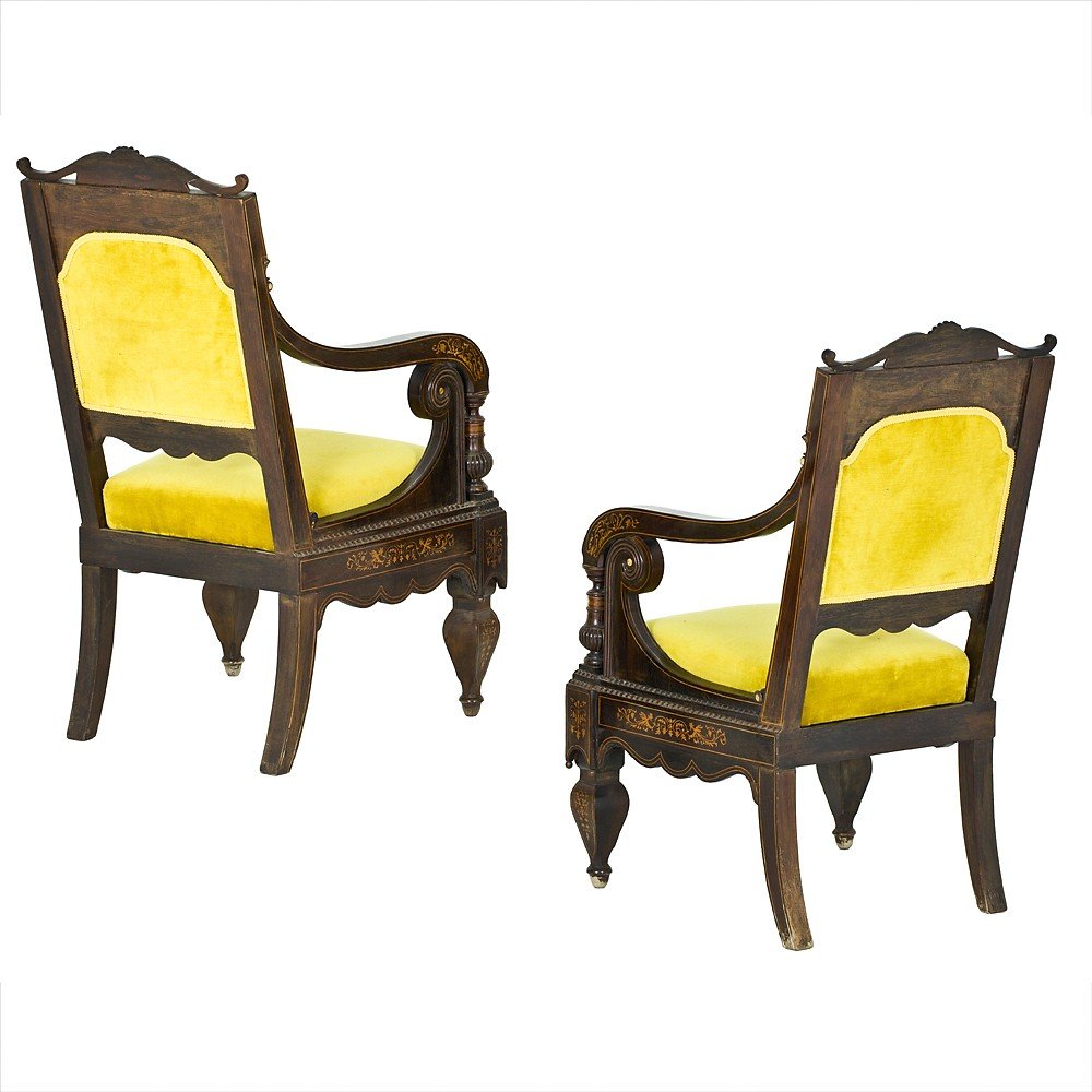 Paire De Fauteuils Napolitains Smith-photo-4