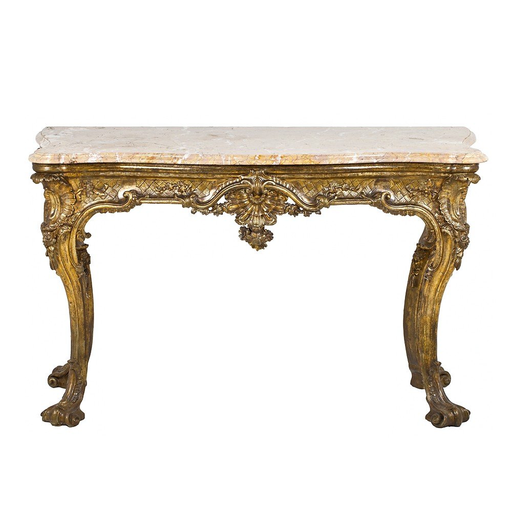 Paire De Consoles Louis XV Naples-photo-2