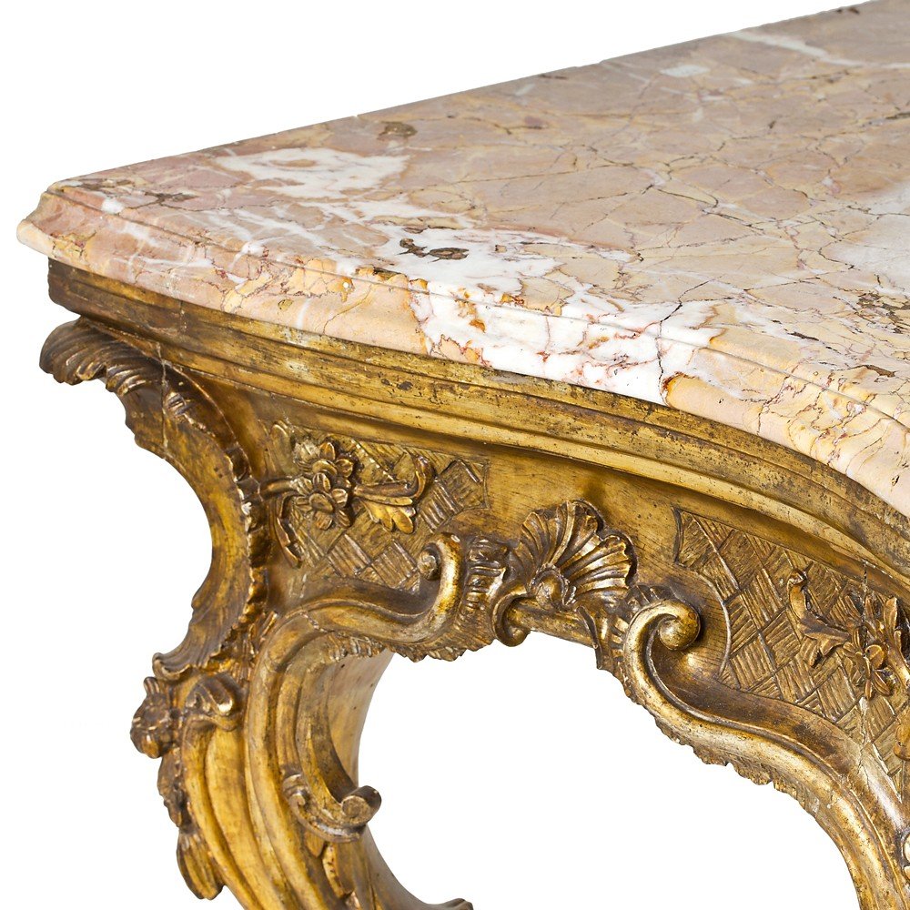 Paire De Consoles Louis XV Naples-photo-4