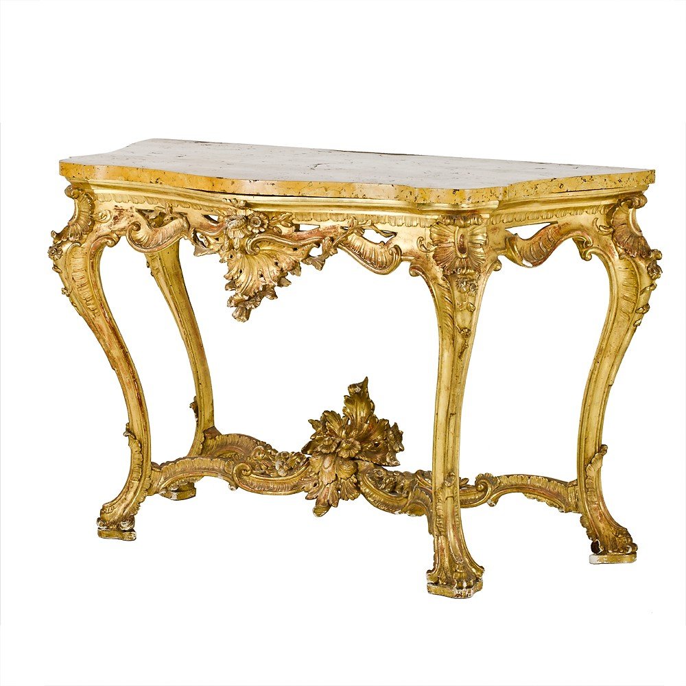 Console Louis XV Avec Miroir-photo-3