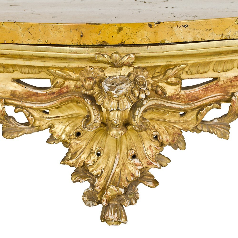 Console Louis XV Avec Miroir-photo-4