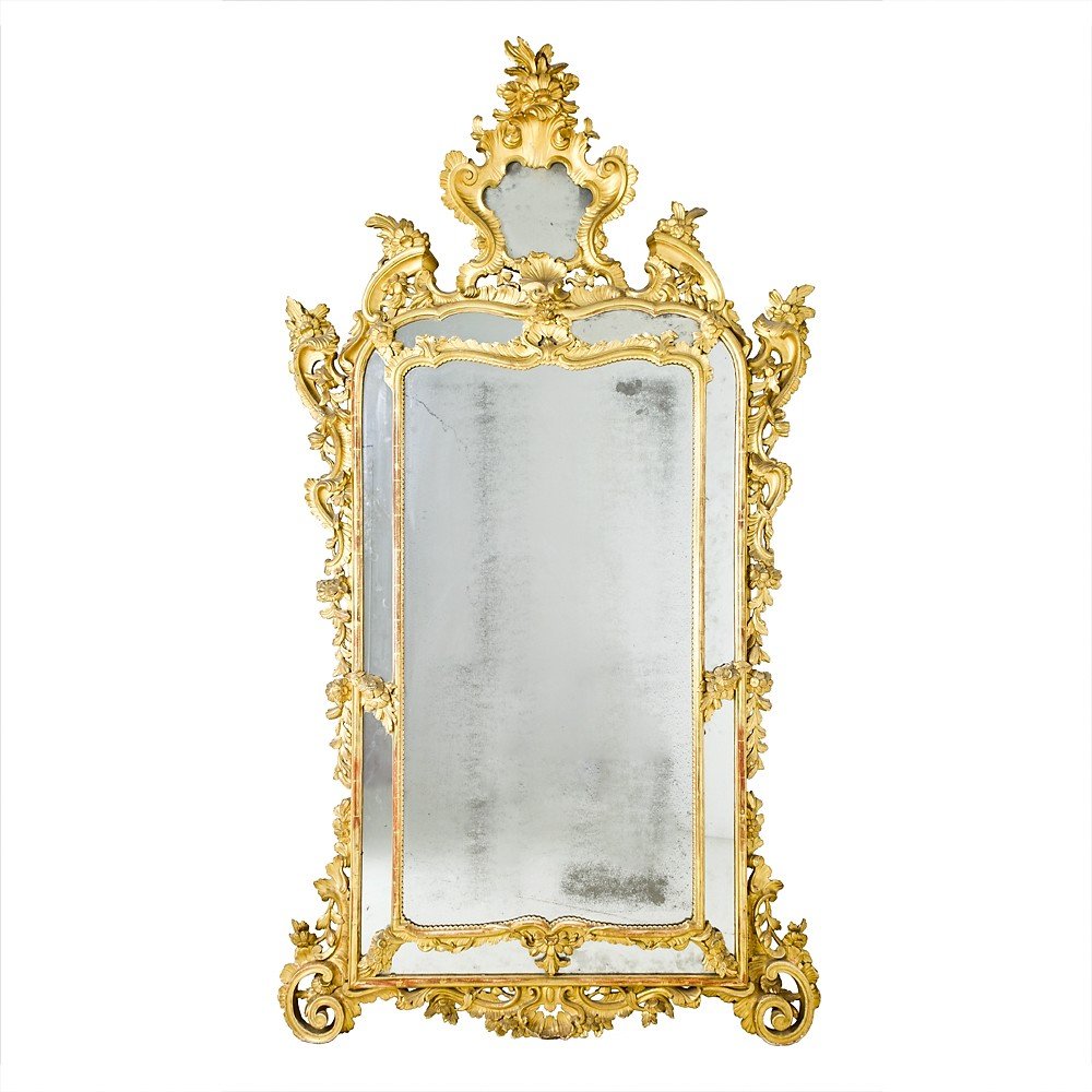 Console Louis XV Avec Miroir-photo-3