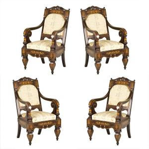 Set Of Four Armchairs