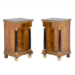 Pair Of Empire Nightstands